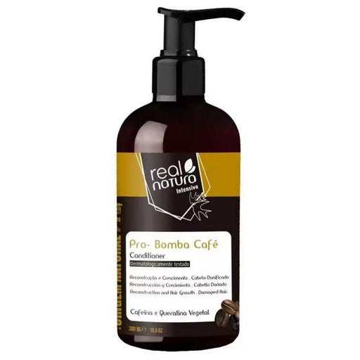 Real Natura Pro-Reparaçao Bomba Cafe Acondicionador 300ml - Curly Stop