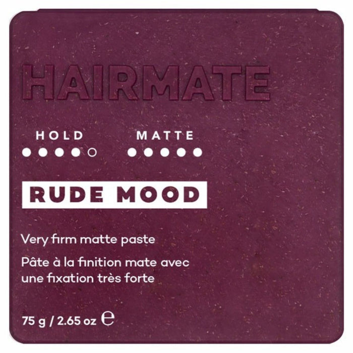 HairMate Pasta De Acabado Mate Rude Mood Con Fijación Muy Fuerte, 75g