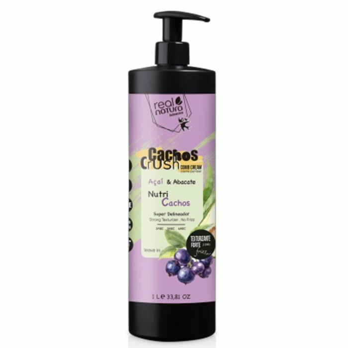 Real Natura Creme de Pentear Cachos Crush Açaí e Abacate 1lt