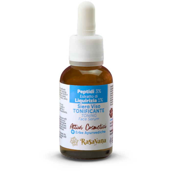 Rasayana Biocomesi Attivi Cosmetici - Siero Viso Tonificante Peptidi + Liquirizia 30ml