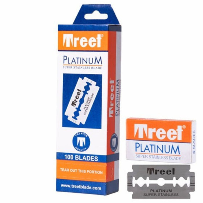 Perfect Beauty Cuchillas Doble Filo 100 Uds-20 Pack 5 Uds Treet Platinium Super