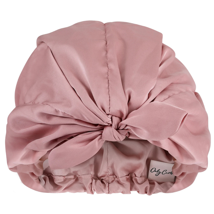 Only Curls Satin Sleep Turban - Dusty Rose