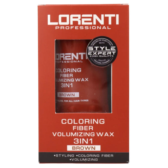Lorenti Coloring Fiber Volumizing Wax 3 In 1 Brown 30 gr