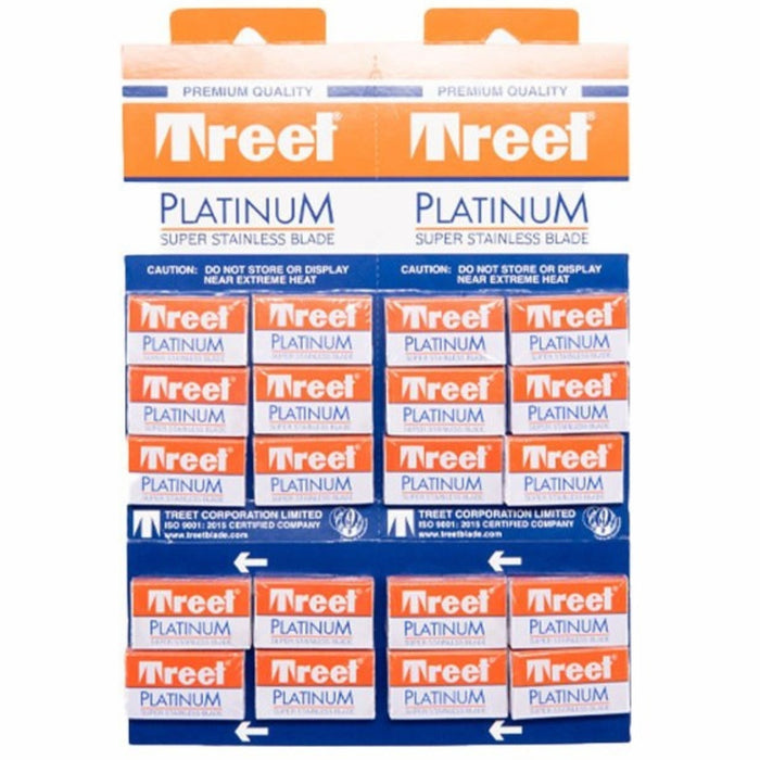 Perfect Beauty Espositor Cuchillas Doble Filo 100 Uds-20 Pack 5 Uds Treet Platinium Super