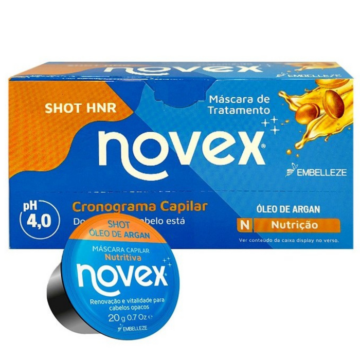 Novex Shot Mascarilla Argan Oil 12*20g