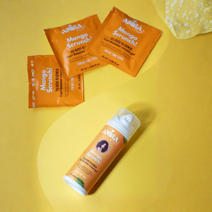 Anira Curls Mango Scrunch Creme-Gel Intensificador de Cachos 150ml