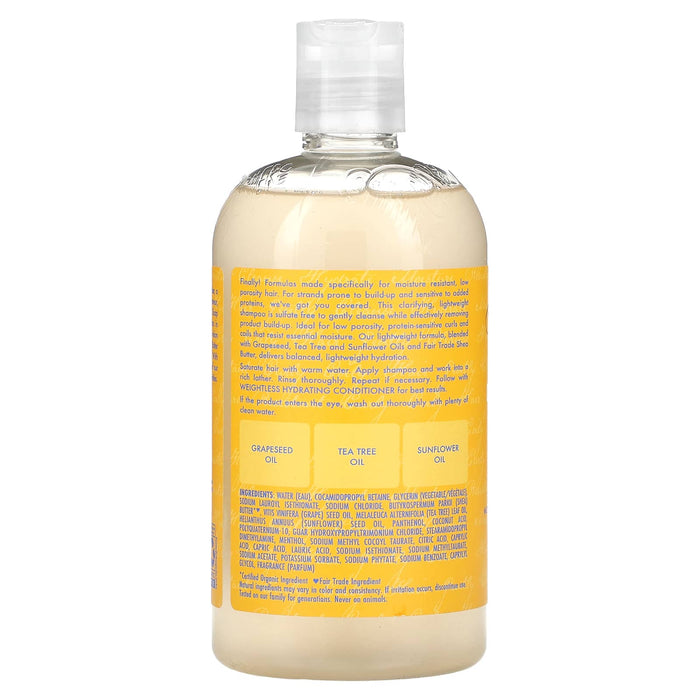 Shea Moisture Low Porosity Weightless Champú 384ml