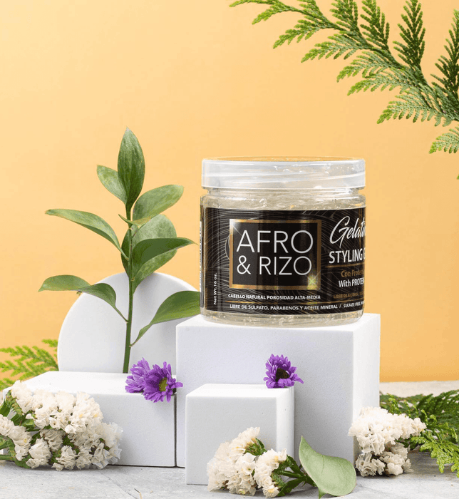Afro & Rizo Gelatina Con Proteina 16oz - Curly Stop