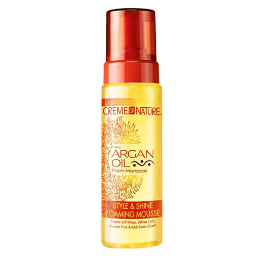 Argan Oil Foaming Mousse Creme Of Nature - Curly Stop