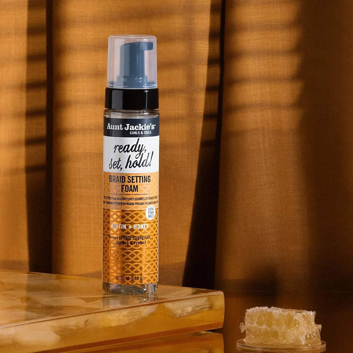Aunt Jackie's BiotAunt Jackie's Biotin & Honey Ready Set Braid Foam 8.5oz - Curly Stop