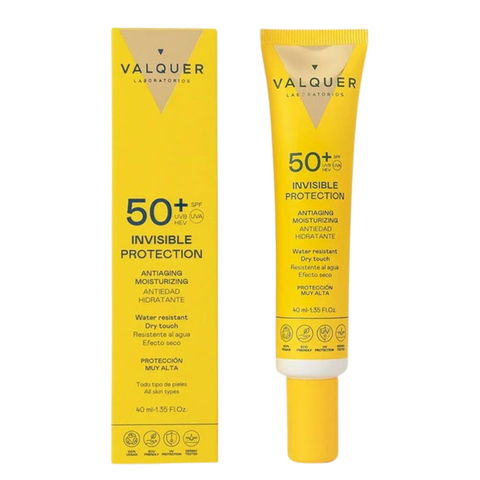 Valquer Protection Solar Facial 50+ Invisible Protection 40 ml