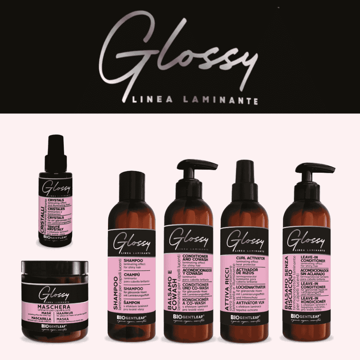 BioGentleaf Acondicionador Sin Aclarado Leave In Glossy Laminante Para Cabello Brillante 200ml - Curly Stop