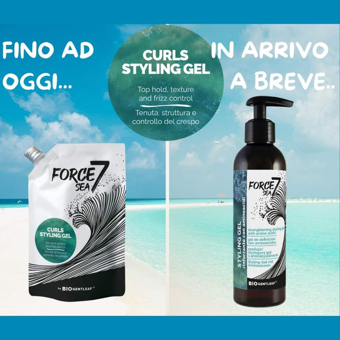 BioGentleaf Force 7 Sea Strenghtening Styling Gel 200ml - Curly Stop