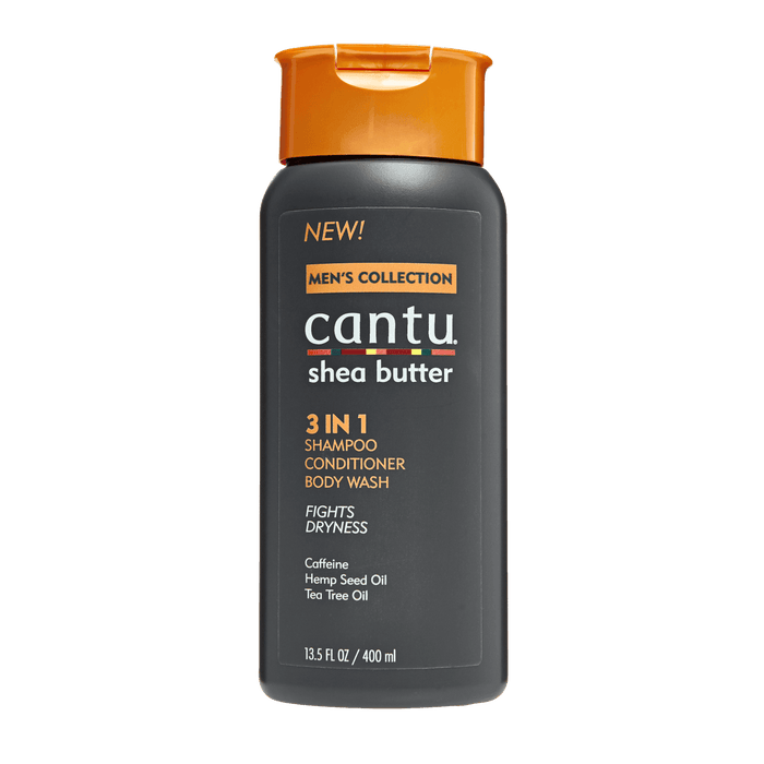 Cantu Men's 3 in 1 Shampoo Conditioner 400ml - Curly Stop