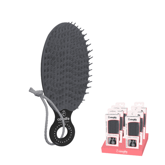 Casalfe Cepillo Desenreda Y Escurre Negro Potencia La Mascarilla - Curly Stop