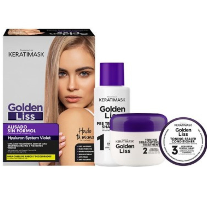 Be Natural Keratimask Golden Liss Straightening Kit