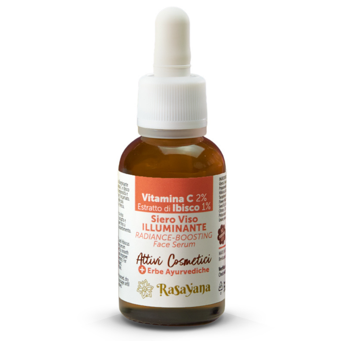 Rasayana Biocosmesi Attivi Cosmetici Siero Viso Illuminante Vitamina C + Ibisco 30ml