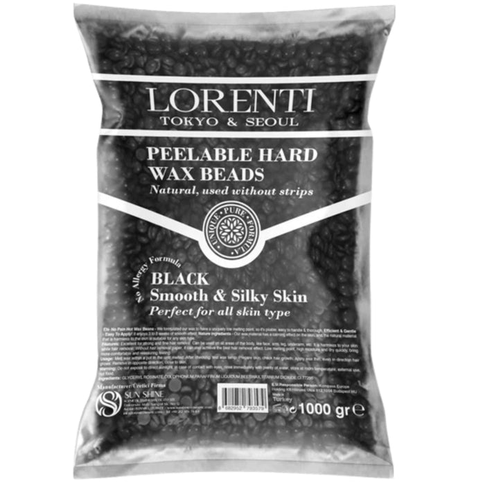 Lorenti Hair Perlas de cera depilatoria 1000 ml Carbon