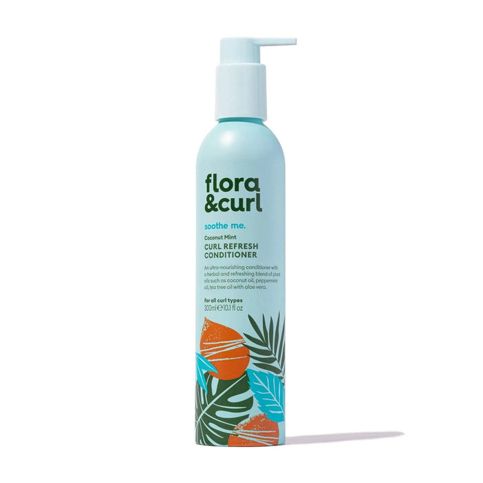Flora & Curl Coconut Mint Refresh Scalp Cleansing Duo - Curly Stop