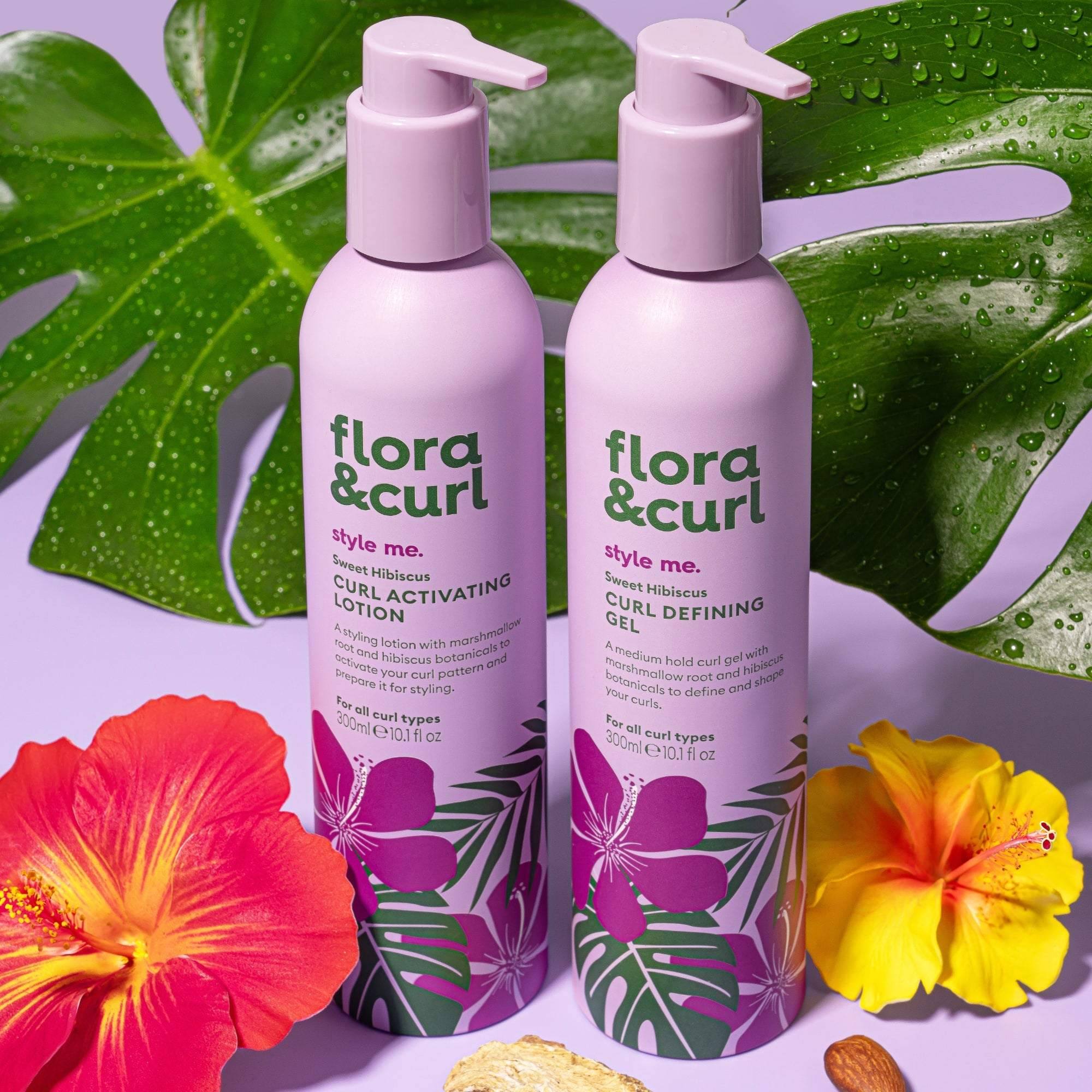 Flora & Curl Sweet Hibiscus Curl Defining Gel – 300 Ml, Für Definierte Locken