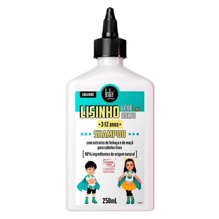 Lola Cosmetics Kids Lisinho Leve and Solto Shampoo 250ml - Curly Stop