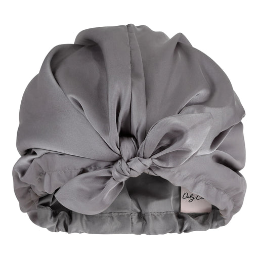 Only Curls Satin Lined Hair Turban Slate Gray - Curly Stop