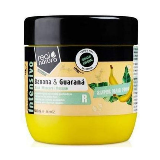 Real Natura Máscara Super Hair Food Banana E Guaraná 500ml - Curly Stop
