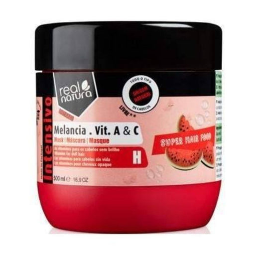 Real Natura Máscara Super Hair Food Melância Vitamina A + C 500ml - Curly Stop