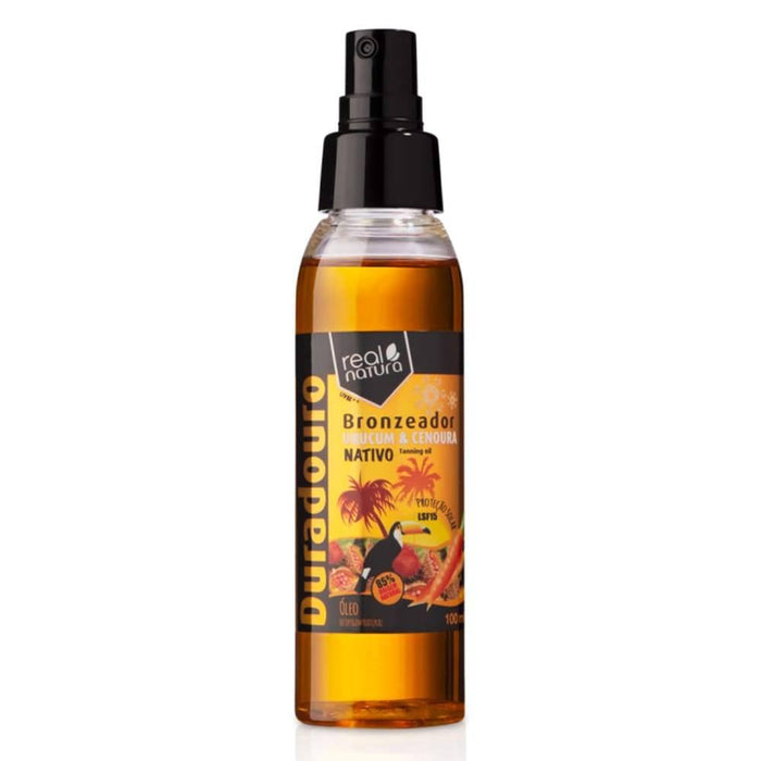 Real Natura Óleo Bronzeador Urucum + Cenoura (LSF15) - Curly Stop