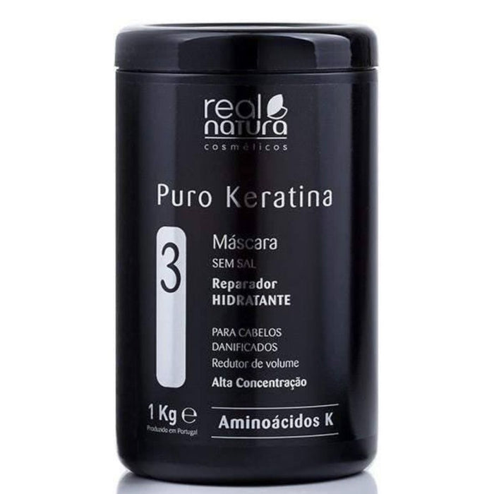 Real Natura Puro Keratina Máscara 1kg - Curly Stop