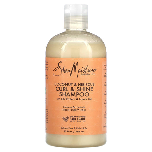 Shea Moisture Coconut & Hibiscus Curl & Shine Champú - Curly Stop