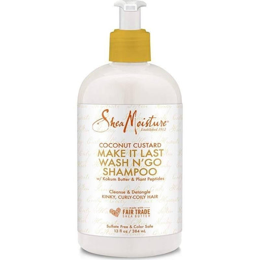 Shea Moisture Coconut Custard Make It Last Wash N´ Go Shampoo 384ml - Curly Stop