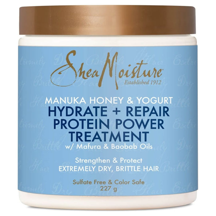 Shea Moisture Manuka Honey & Yogurt Hydrate + Repair Protein Power Treatment 227g - Curly Stop