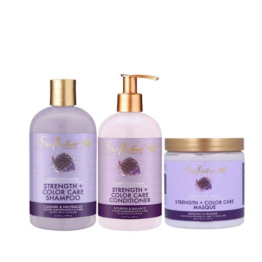 Shea Moisture Purple Rice Water Pack of 3 - Curly Stop