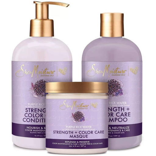 Shea Moisture Purple Rice Water Pack of 3 - Curly Stop