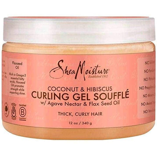 Coconut & Hibiscus Curling Gel Soufflé Shea Moisture - Curly Stop