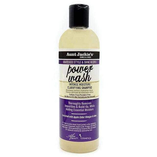 Grapeseed Power Wash Intense Moisture Clarifying Champú Aunt Jackie's - Curly Stop