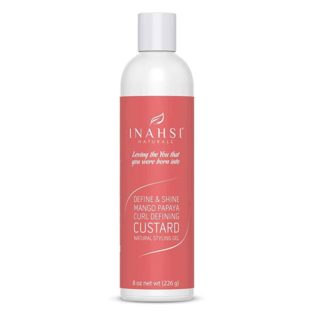 Inahsi Naturals Define & Shine Mango Papaya Curl Defining Custard - Curly Stop