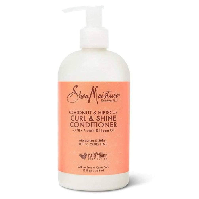 Shea Moisture Coconut & Hibiscus Curl & Shine Acondicionador 384ml - Curly Stop